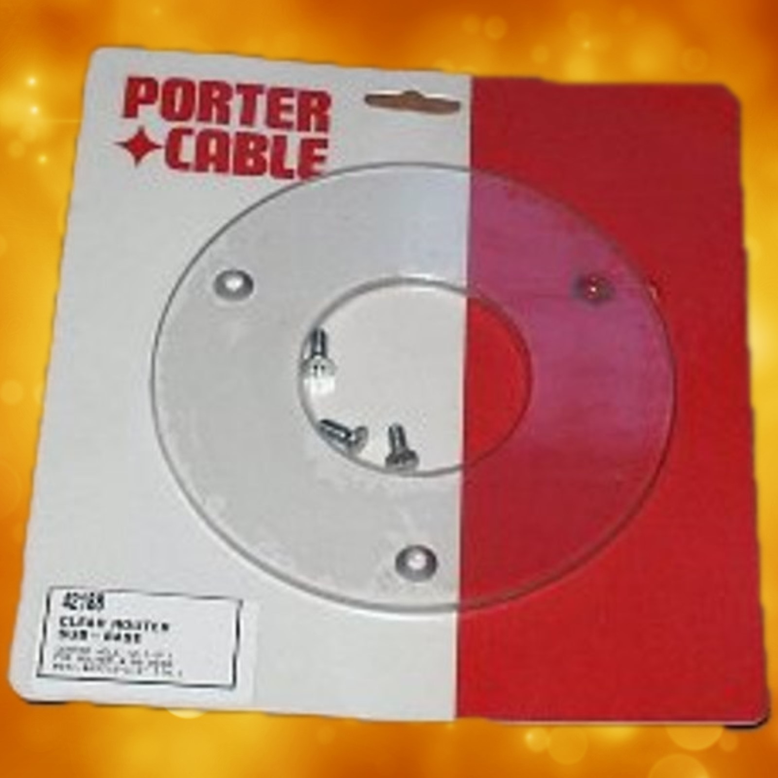 Porter Cable Router Sub Base 42188 42188